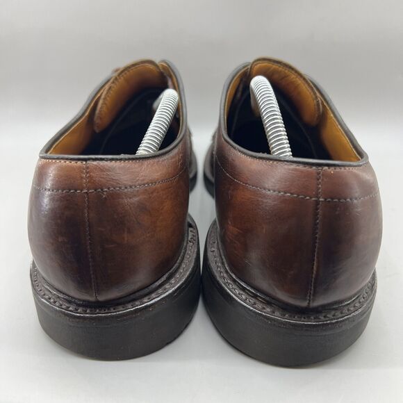 Allen Edmonds Mapleton Brown Leather Bicycle Toe Derby Shoes Mens Size 11.5 D - Picture 4 of 11